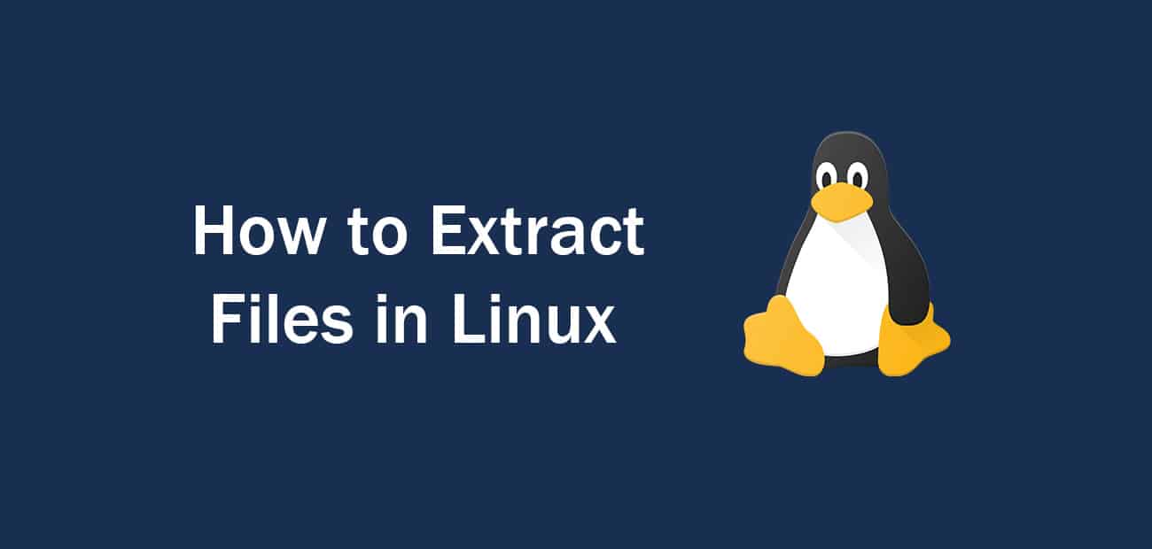 How to extract files in linux